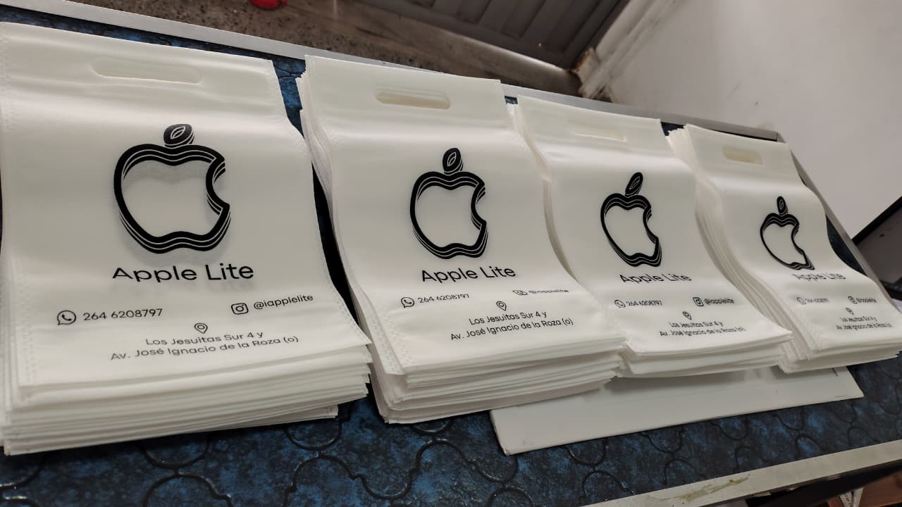 Bolsa de friselina serigrafiada