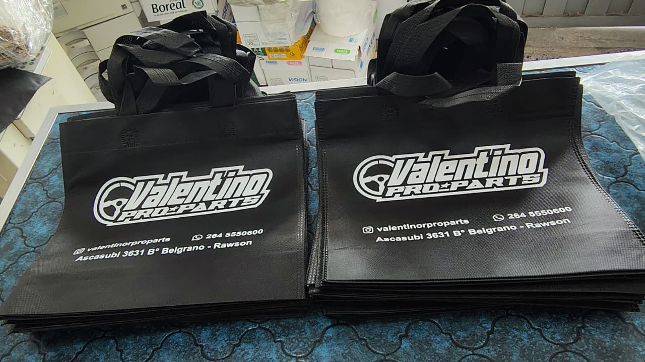 Bolsa de friselina serigrafiada