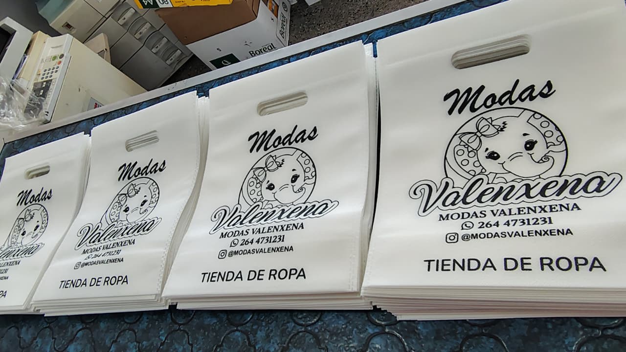 Bolsa de friselina serigrafiada