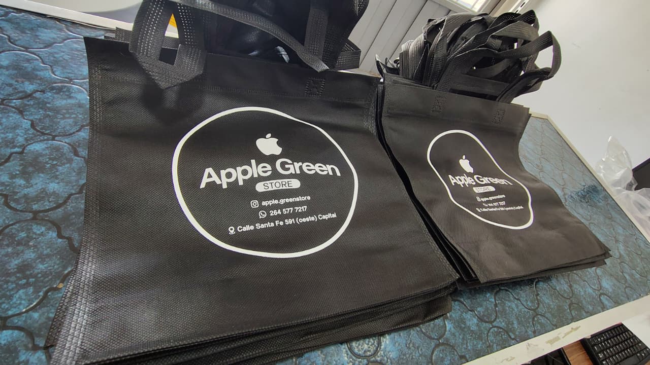 Bolsa de friselina serigrafiada