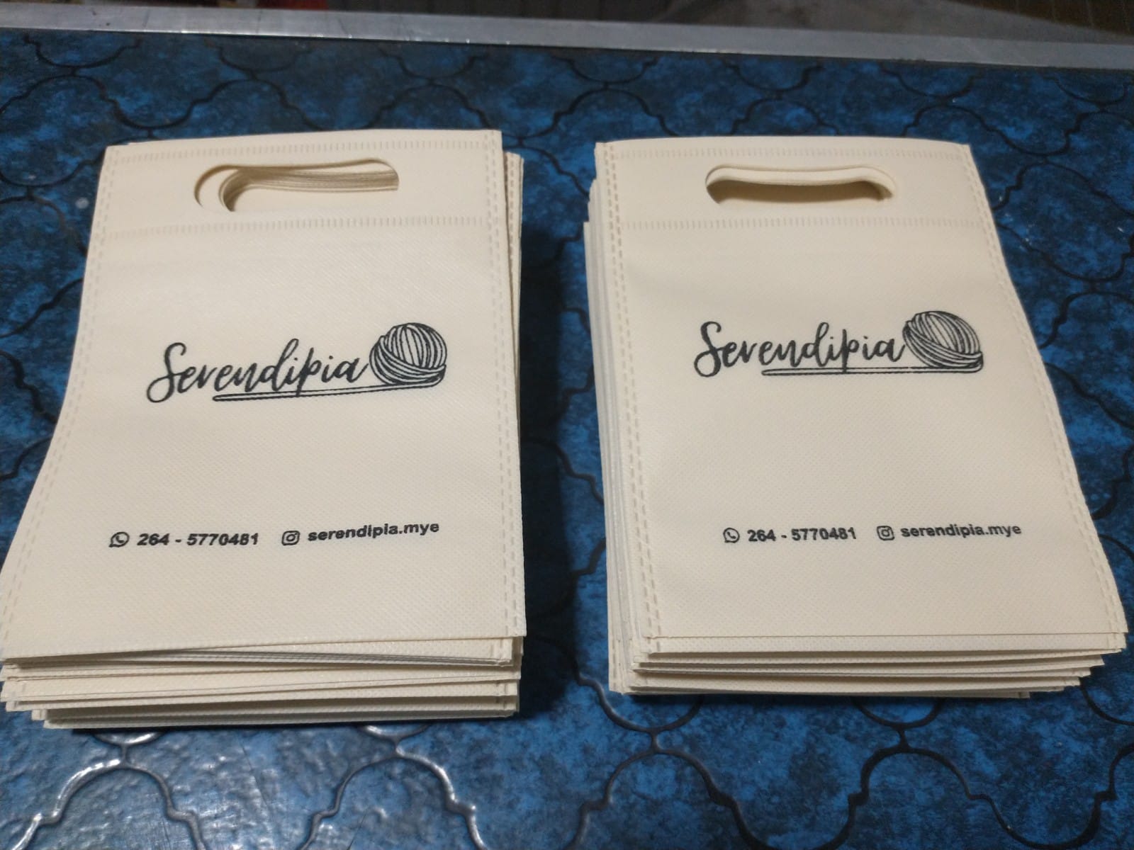 Bolsa de friselina serigrafiada