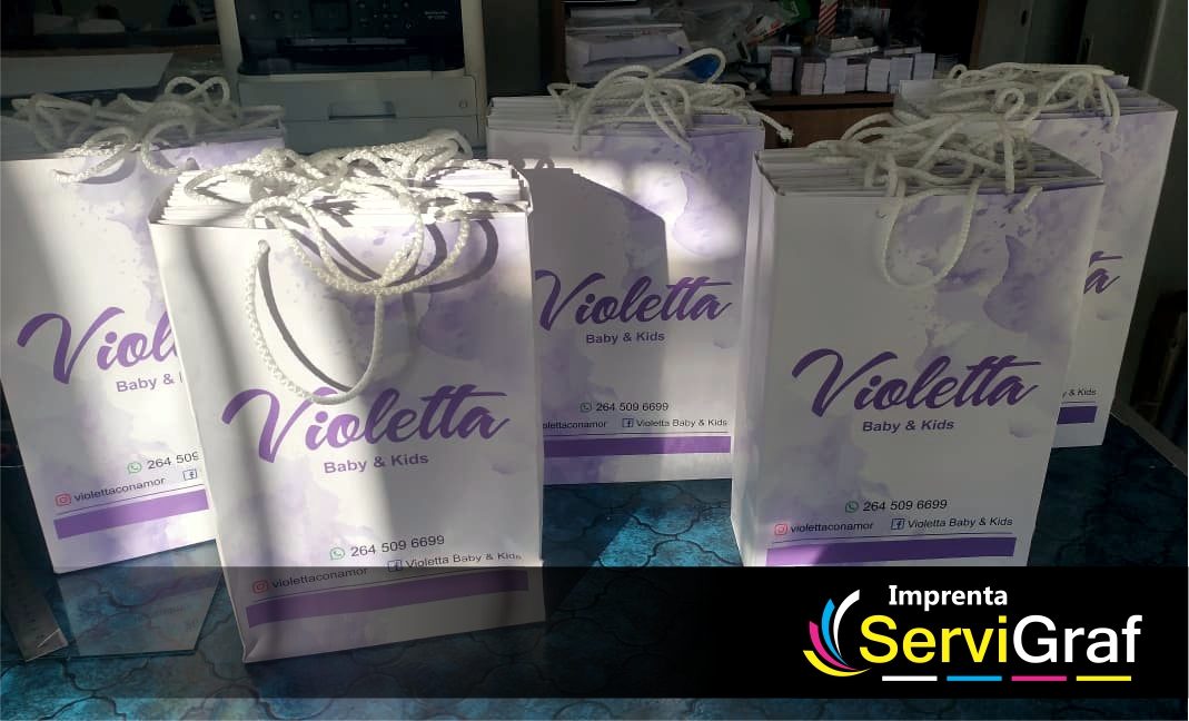Bolsa de papel impresa