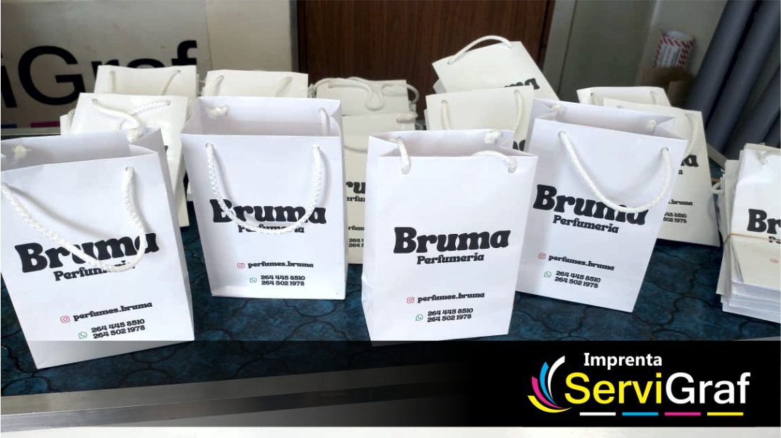 Bolsa de papel impresa