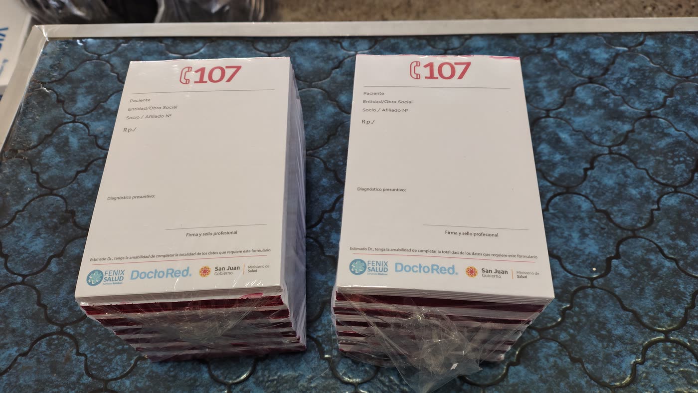 Blocks de recetarios engomados, listos para entregar